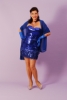 Kék flitteres mini menyecske ruha