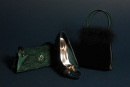 Sötétzöld "Idea" alk.c.esetleges zöld táskákkal