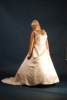 Pezsgezsgő színü molett esüvői ruha, csipke vállpánttal, Eternity Bride 
