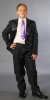 elegáns kisfiú szmoking lila selyem nyakkendövel