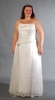Törtfehér egyszerü tüll esküvői ruha, csipkerátéttel, Eternity Bride