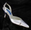 Sarokpántos strasszos esküvői cipő SH/881