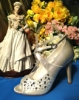 Magassarkú esküvői cipő, elől nyitott,  SHADE