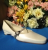 Kényelmes, lapos bőr esküvői cipő, Maedows