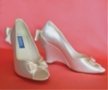 Festhető selyemszatén telitalpú esküvői cipő, SHADE