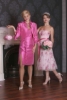 Csak bal:Mon Cheri fiatalos selyem pink örömanya kosztüm MC/1759